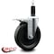 Service Caster 6'' Phenolic Swivel 1-1/8'' Expanding Stem Caster Total Lock Brake SCC-EXTTL20S615-PHS-118 - alternate 2